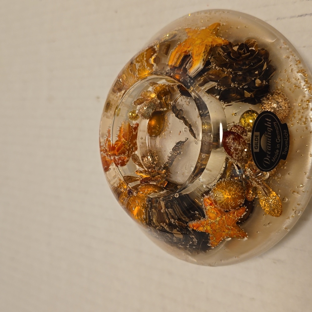 Gilde Dreamlight Lucite Tealight Candle Holder From Germany - Picture 9 of 16